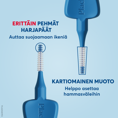 Plackers Gentle Brush M 0.6 mm hammasväliharja 6 kpl