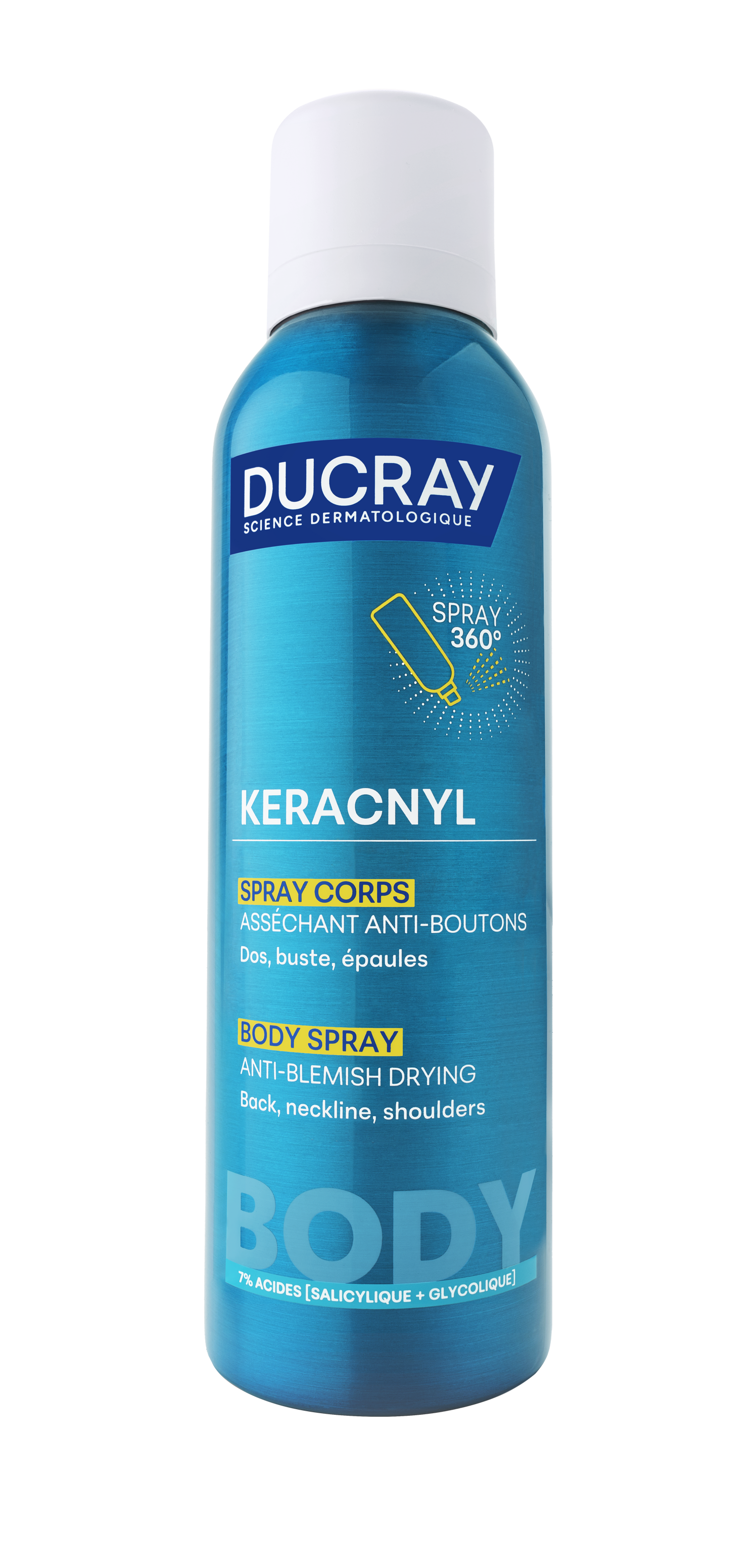 Ducray Keracnyl Body Spray 150ml vartalosuihke epäpuhtaalle iholle