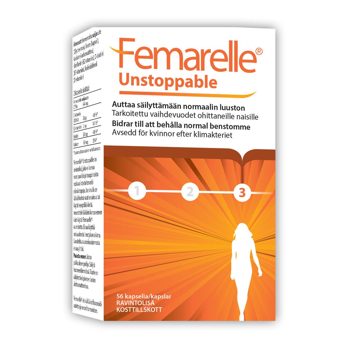 FEMARELLE Unstoppable 56 kaps - ravintolisä vaihdevuodet ohittaneille naisille