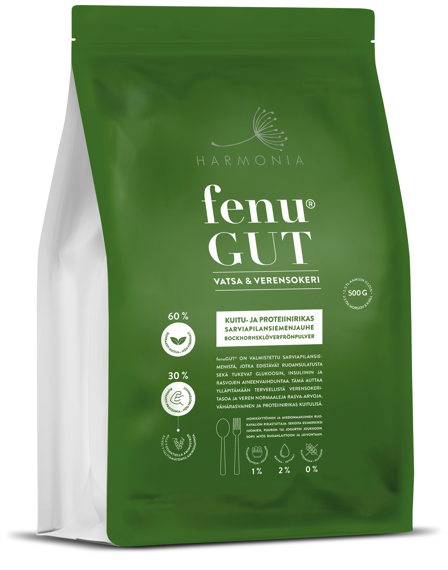 Harmonia fenuGUT -sarviapilansiemenjauhe pussi 500 g