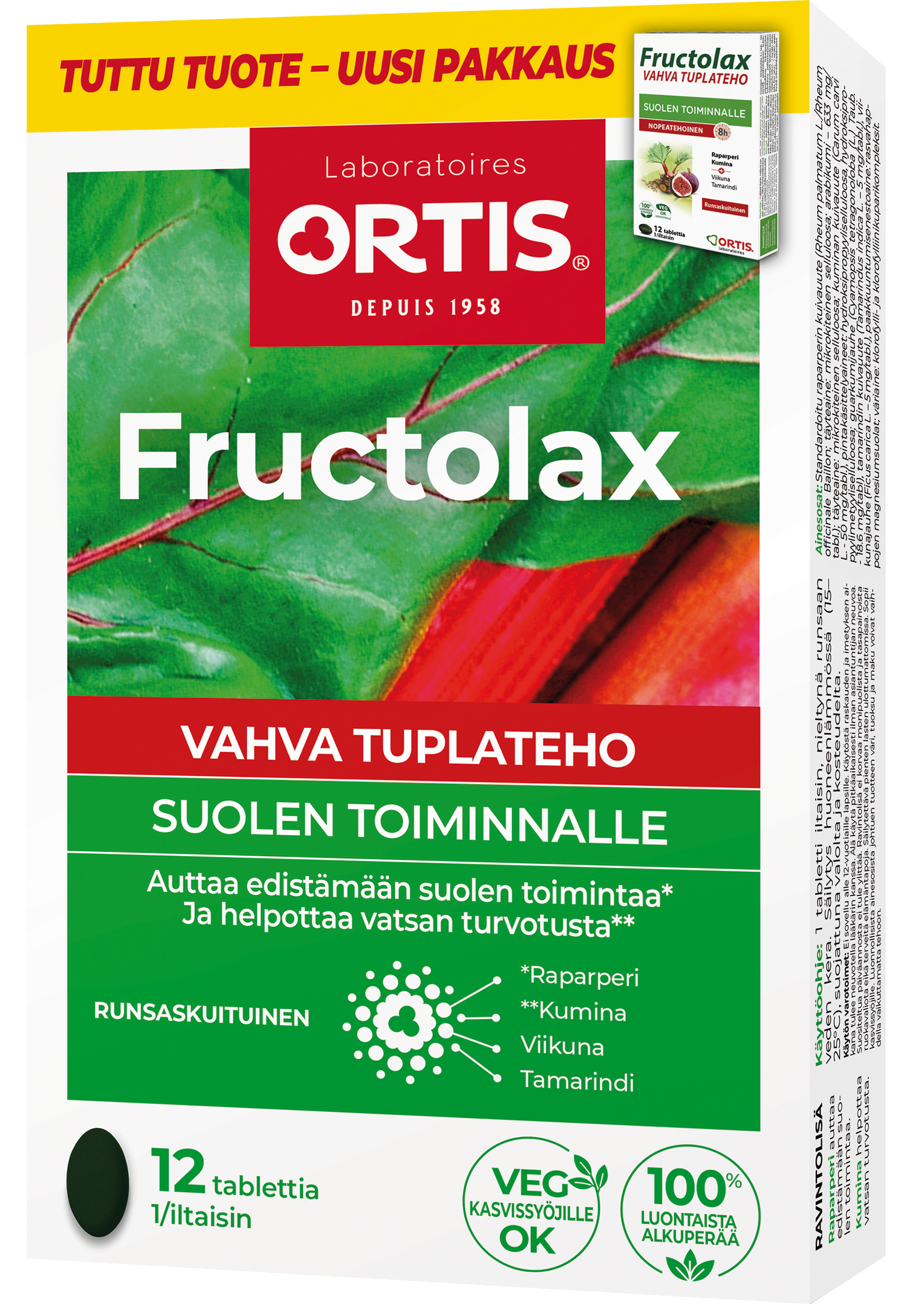 Fructolax Vahva Tuplateho tabletti