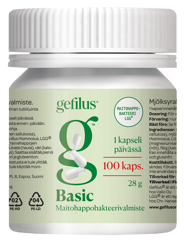 Gefilus Basic kapselit - eri kokoja
