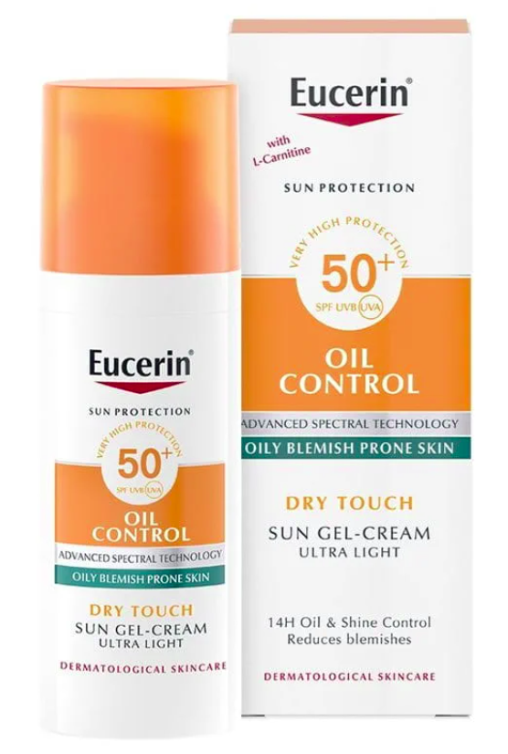 Eucerin Sun Gel-Cream Oil Control SPF50+ aurinkosuoja rasvoittuvalle iholle