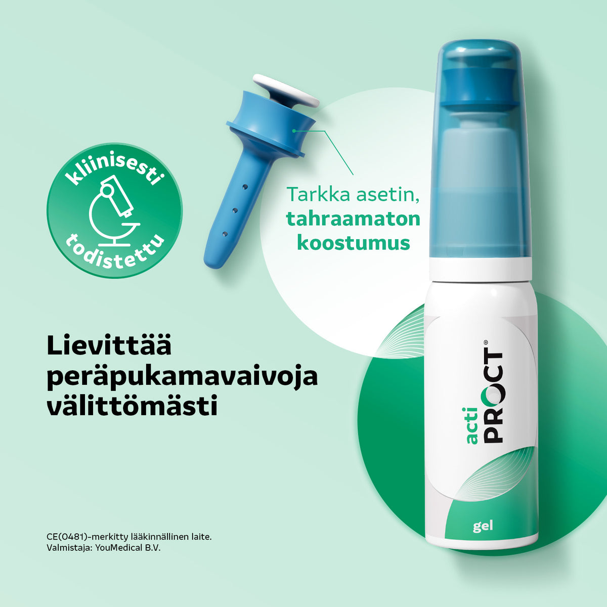 ActiProct geeli aerosoliannostelijalla 45 ml - Peräpukamien oireisiin