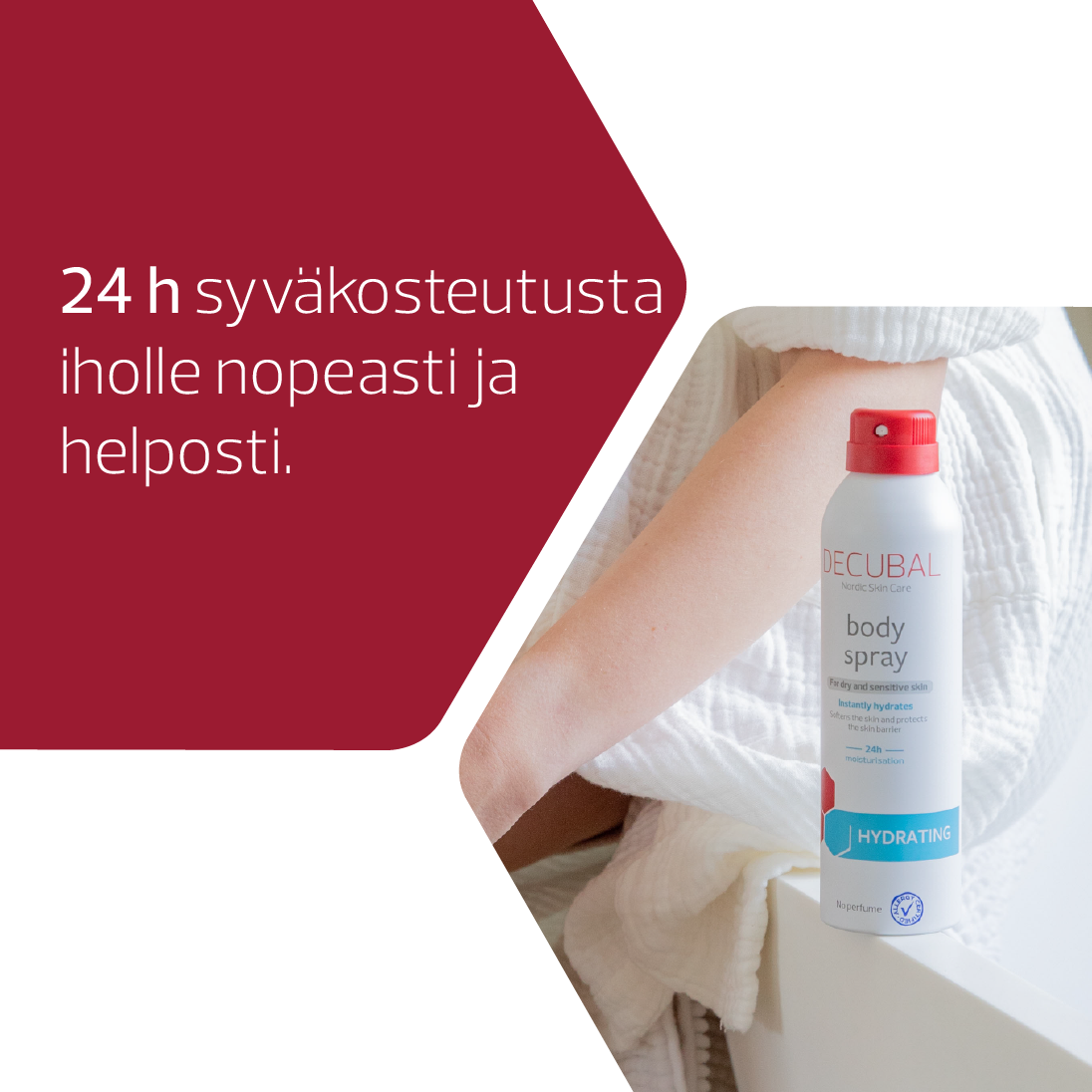 Decubal Hydrating Body Spray suihkutettava vartalovoide 200 ml