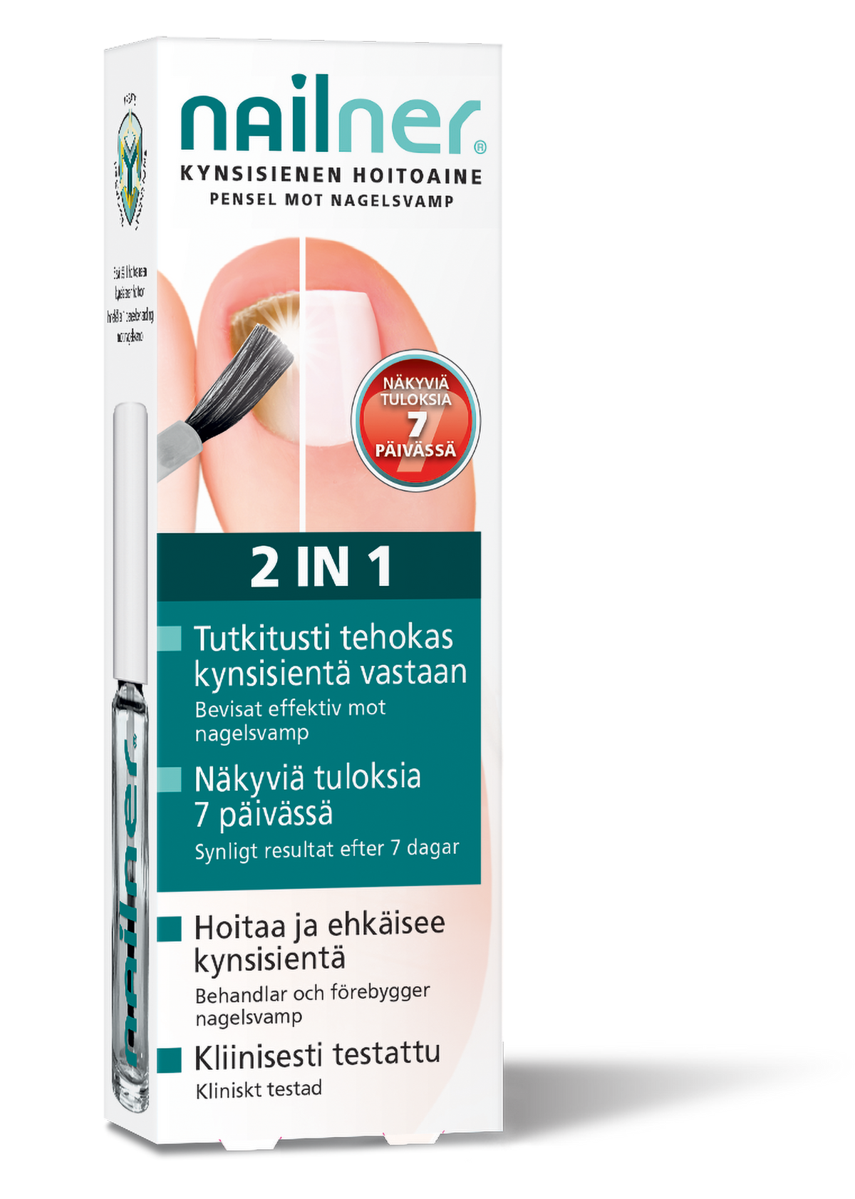 Nailner Kynsisienen Hoitoaine 2in1 5ml kynsisienen hoitoon