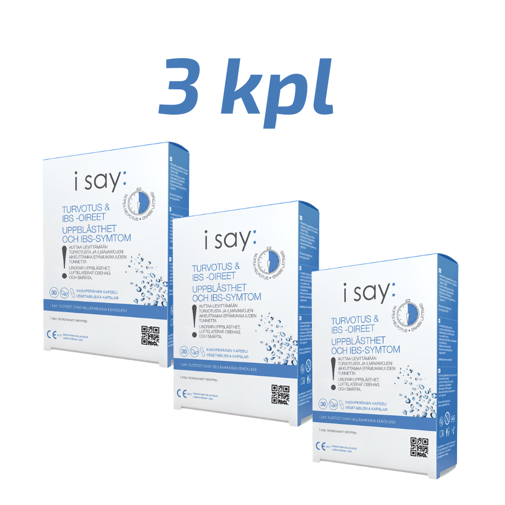 i say: Turvotus & IBS-oireet säästöpakkaus 3 x 30 kaps