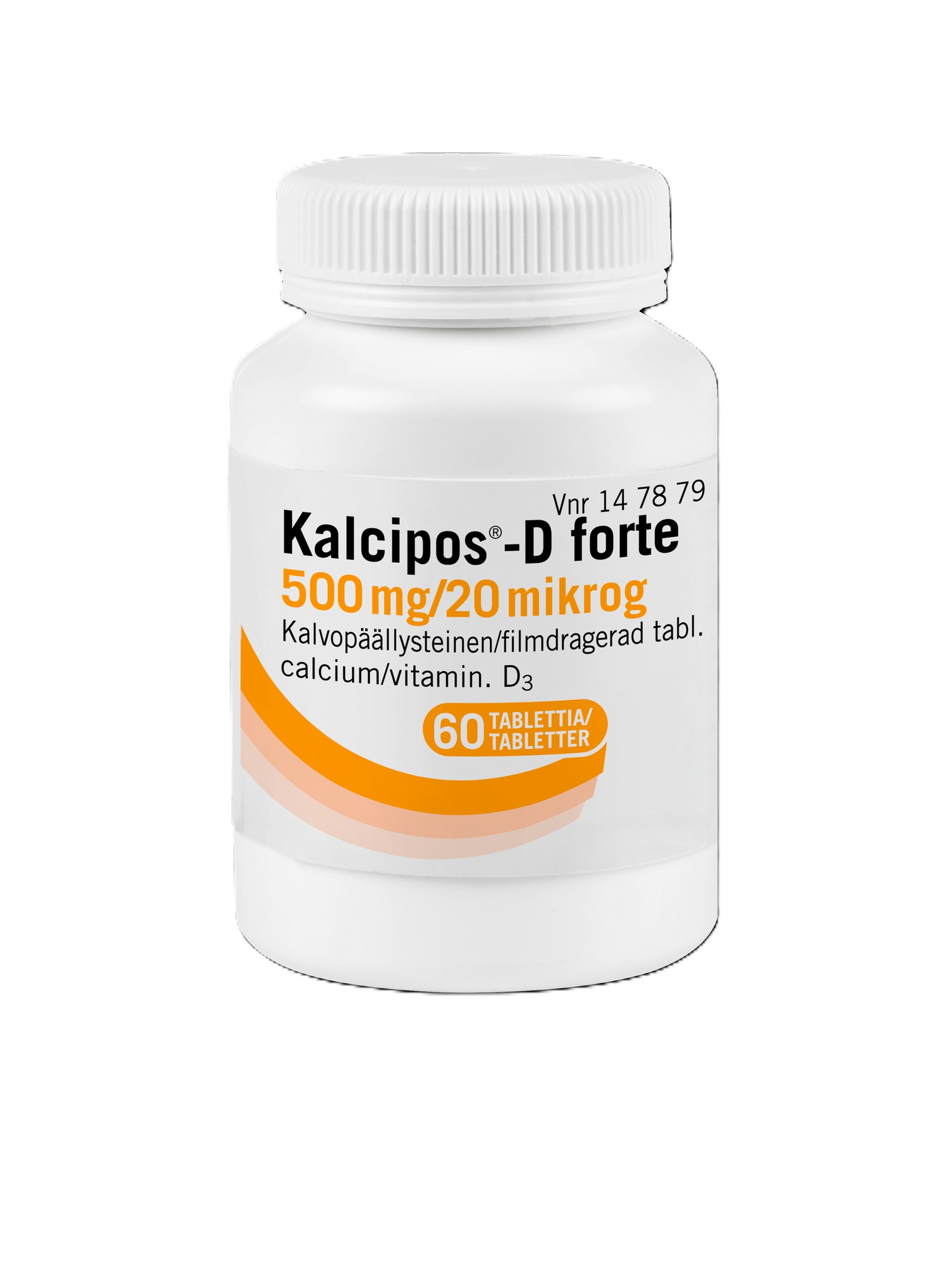 KALCIPOS-D FORTE 500 mg/800 IU 60 tabl.