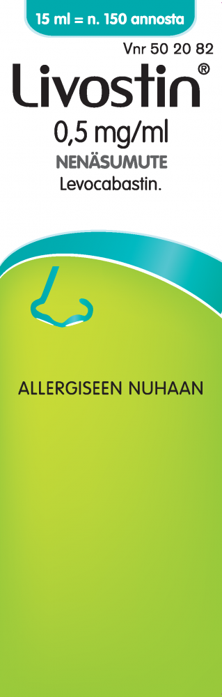 LIVOSTIN NENÄSUMUTE 0,5 mg/ml 15 ml