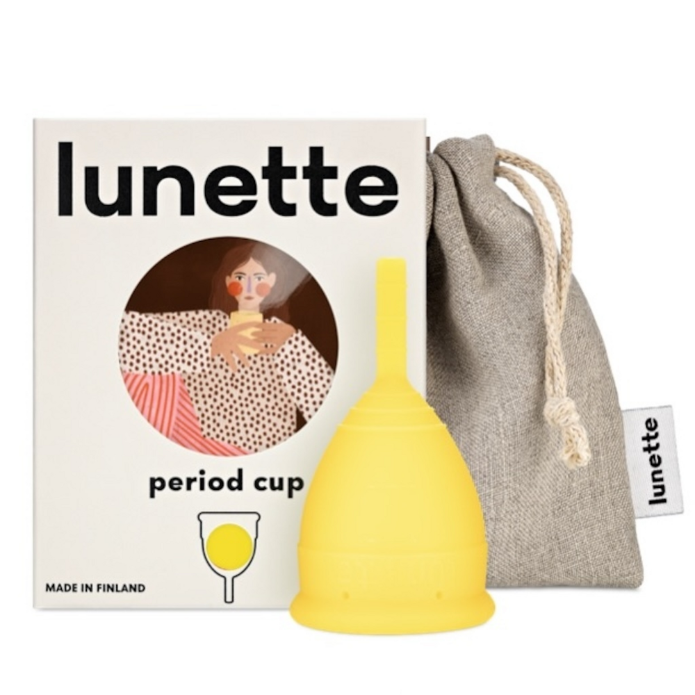 Lunette Kuukautiskuppi Keltainen koko 1