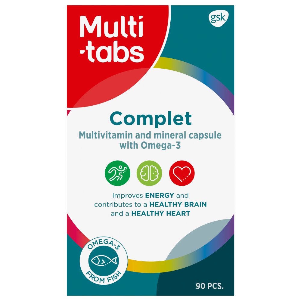Multi-Tabs Complet + Omega-3 geelikapseli 90 kpl