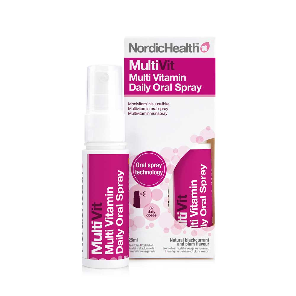 Nordic Health MultiVit -monivitamiinisuihke 25 ml