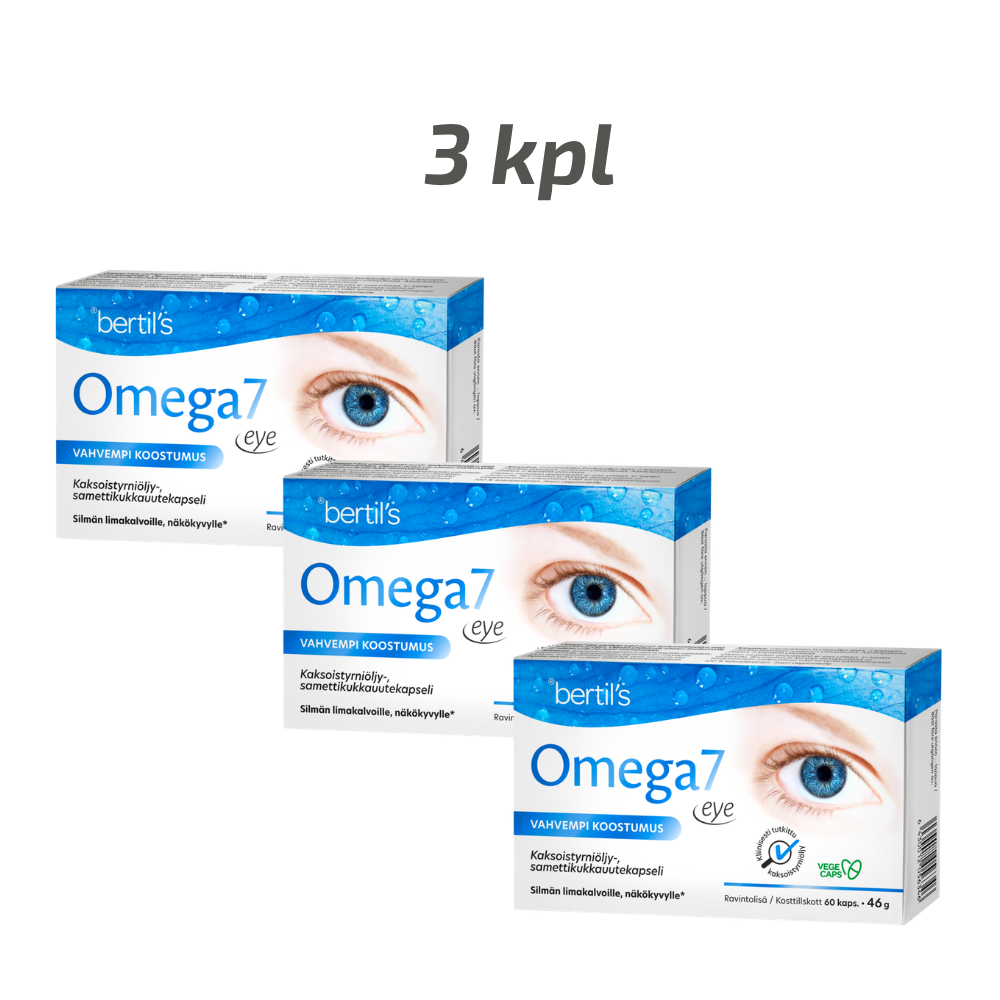 Omega7 Eye -kapselit säästöpakkaus 3 x 60 kaps