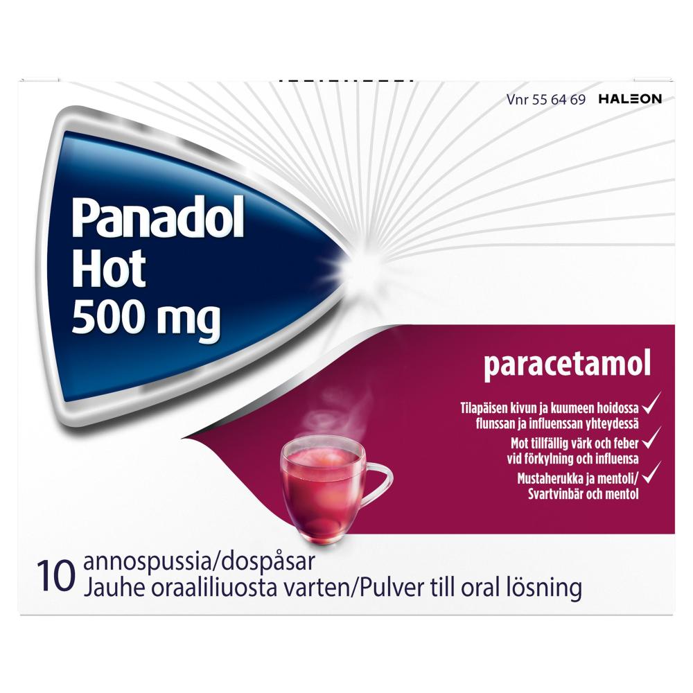 Panadol Hot 500 mg/annos -annosjauheet 10 annospussia