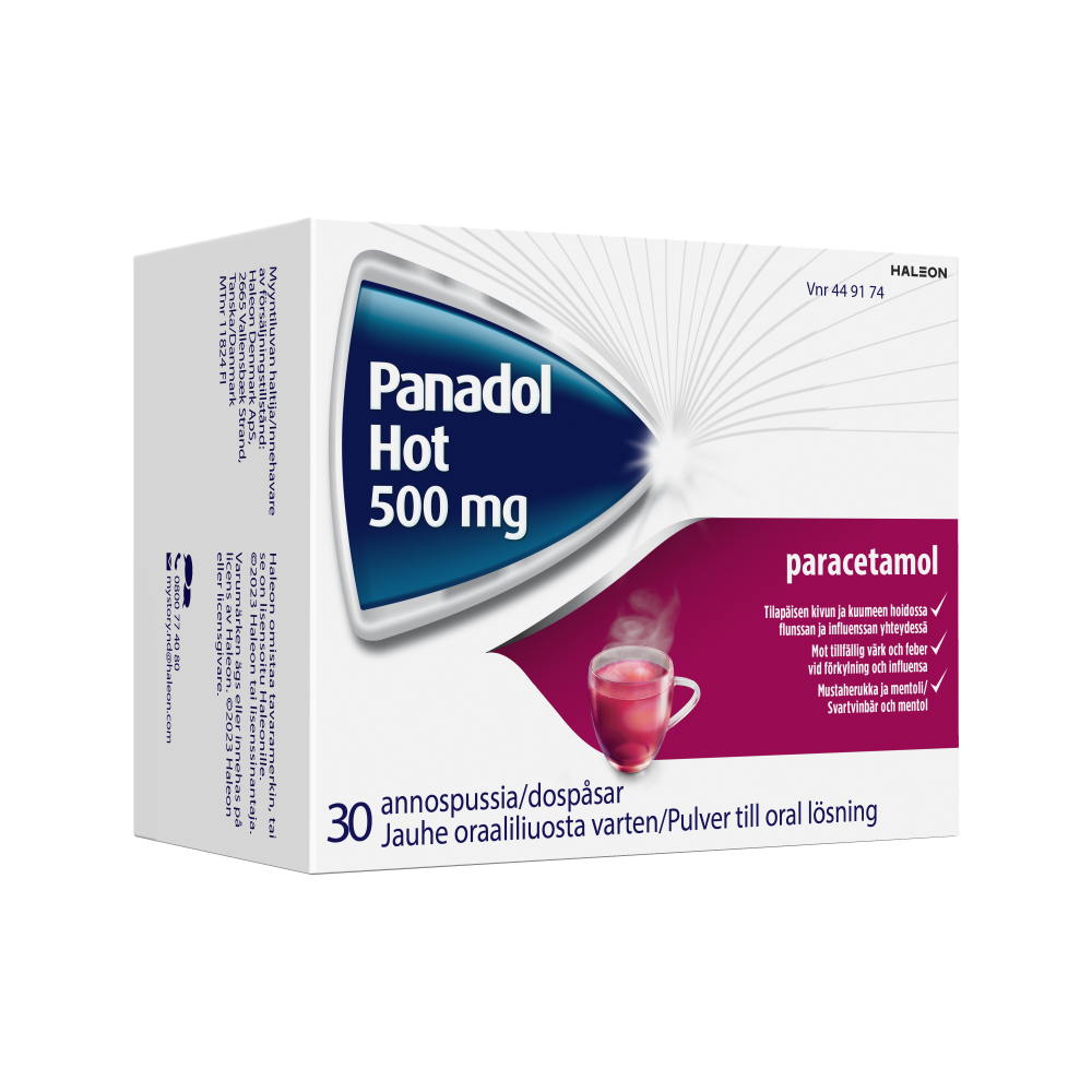 Panadol Hot 500 mg/annos -annosjauheet 30 annospussia