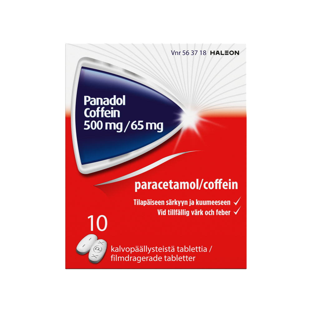 Panadol Coffein 500/65 mg -tabletit eri kokoja