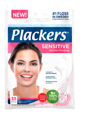 Plackers Sensitive hammaslankain 33 kpl