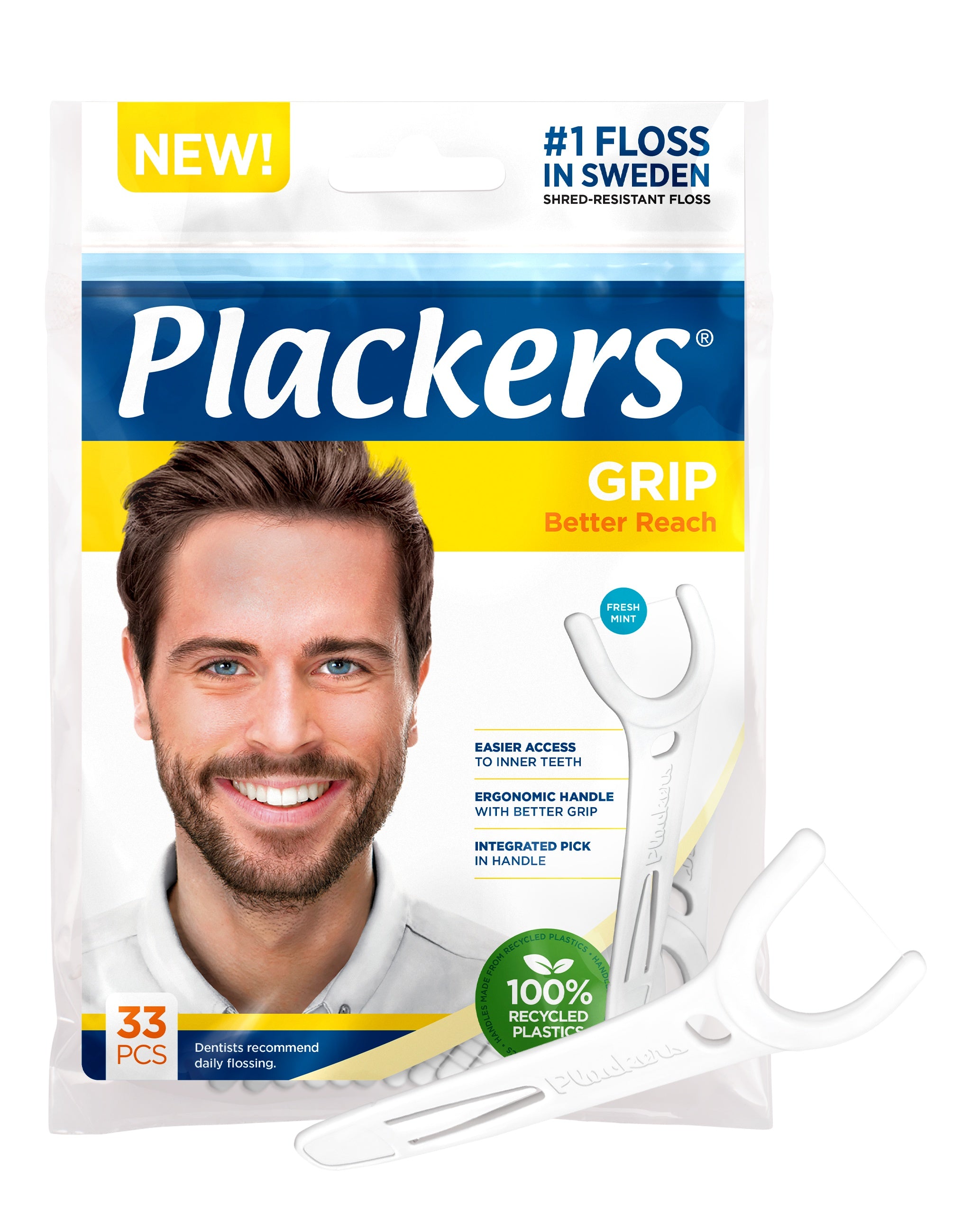Plack Rsp Plackers Grip hammaslankain 33 kpl – Apteekkiplus.fi