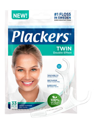Plackers Twin hammaslankain 33 kpl