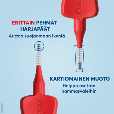 Plackers Gentle Brush S 0.5 mm hammasväliharja 6 kpl