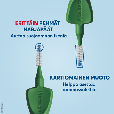 Plackers Gentle Brush hammasväliharja XL 0.8 mm 6 kpl