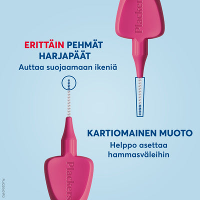 Plackers Gentle Brush XXS 0.4 mm hammasväliharja 6 kpl