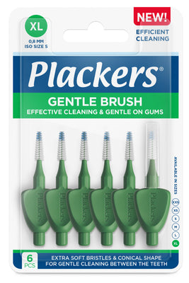 Plackers Gentle Brush hammasväliharja XL 0.8 mm 6 kpl