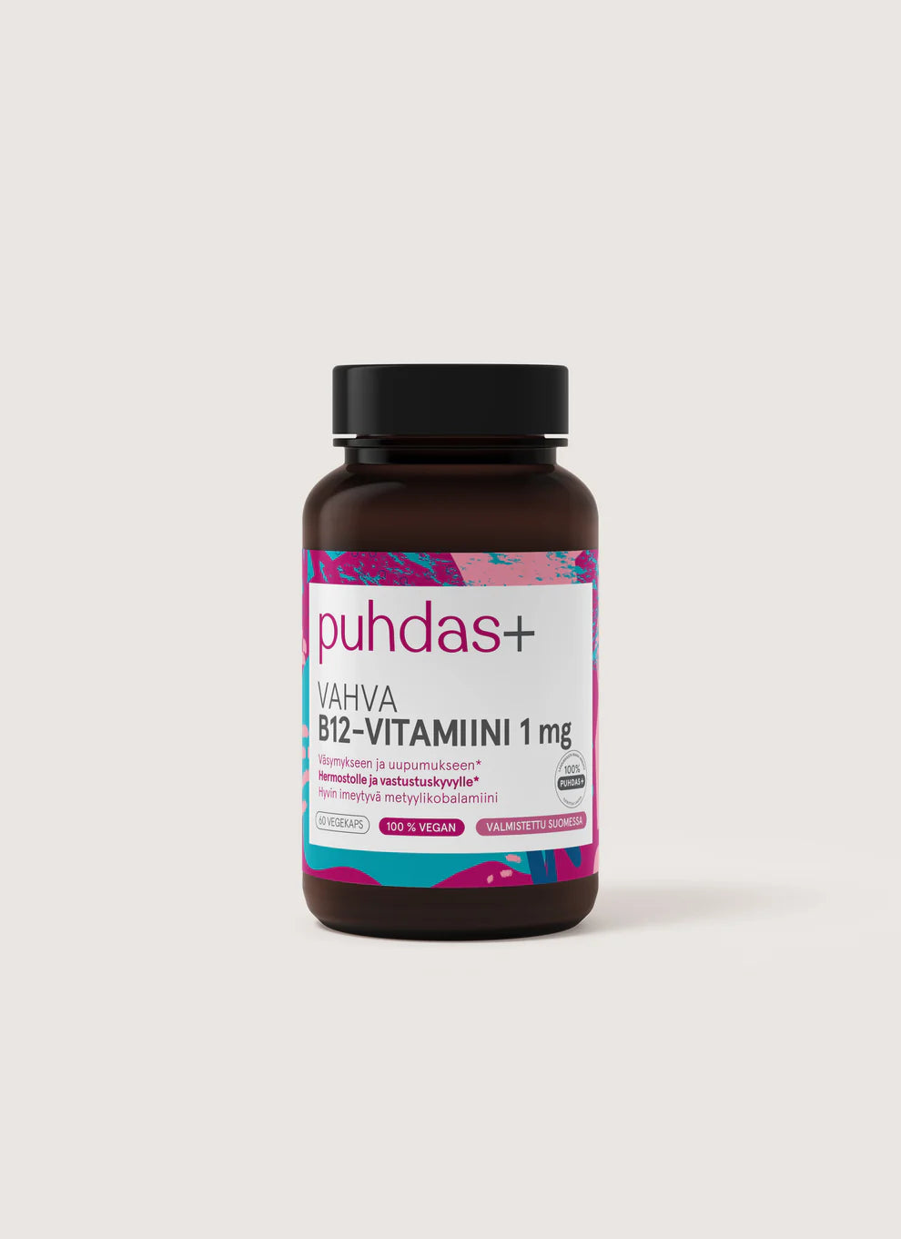 Puhdas+ Vahva B12 -vitamiinikapseli 1 mg 60 kpl