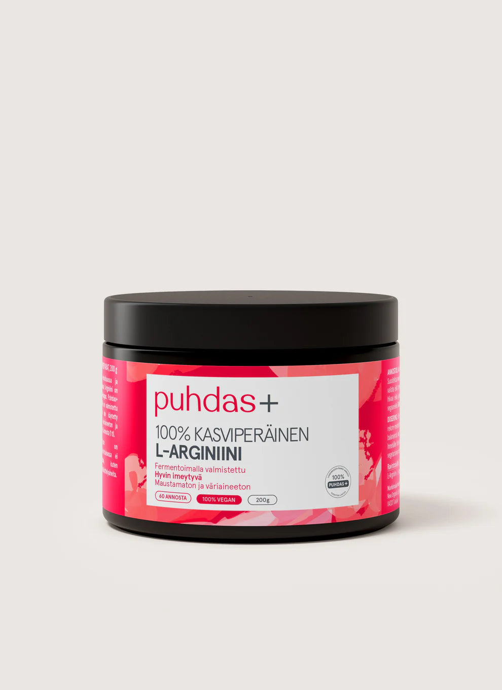 Puhdas+ L-arginiini 200 g jauhe