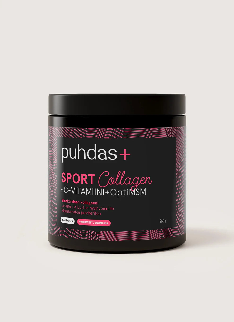 Puhdas+ Sport Collagen & C-vitamiini & OptiMSM 270 g