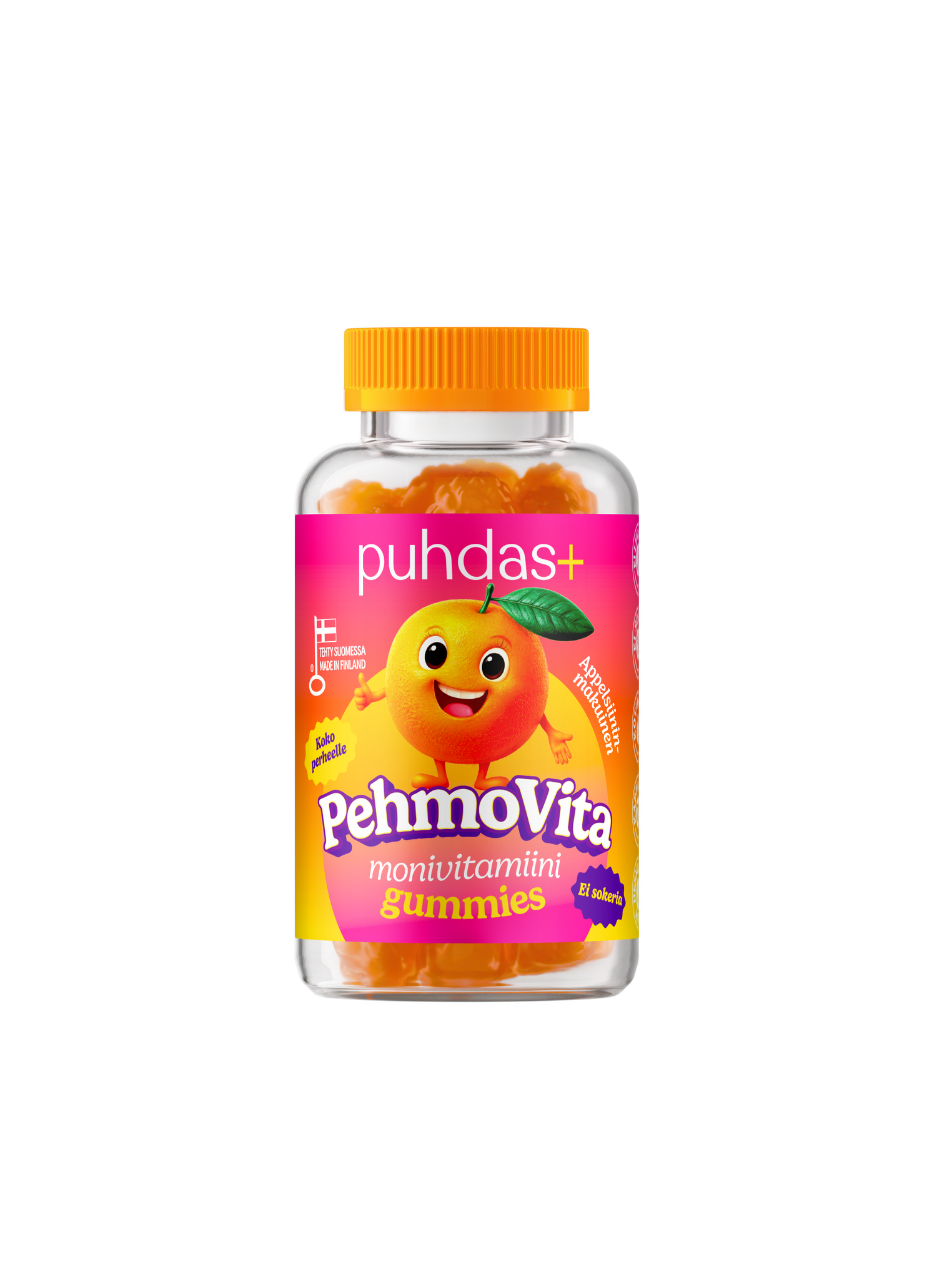 Puhdas+ PehmoVita monivitamiini Gummies 75 kpl