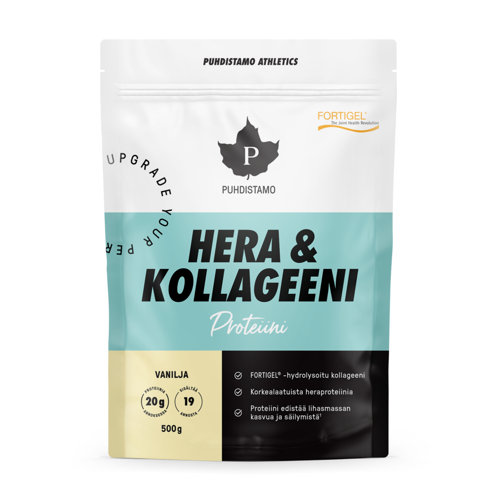Puhdistamo Athletics Hera & Kollageeni Vanilja 500 g