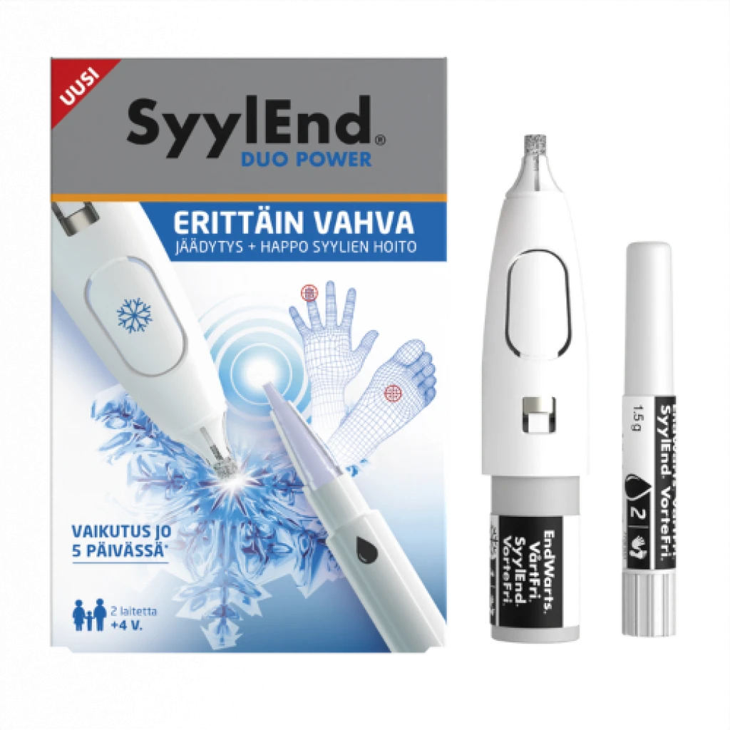 Syylend DUO POWER erittäin vahva jäädytys- ja happohoito syylien poistoon