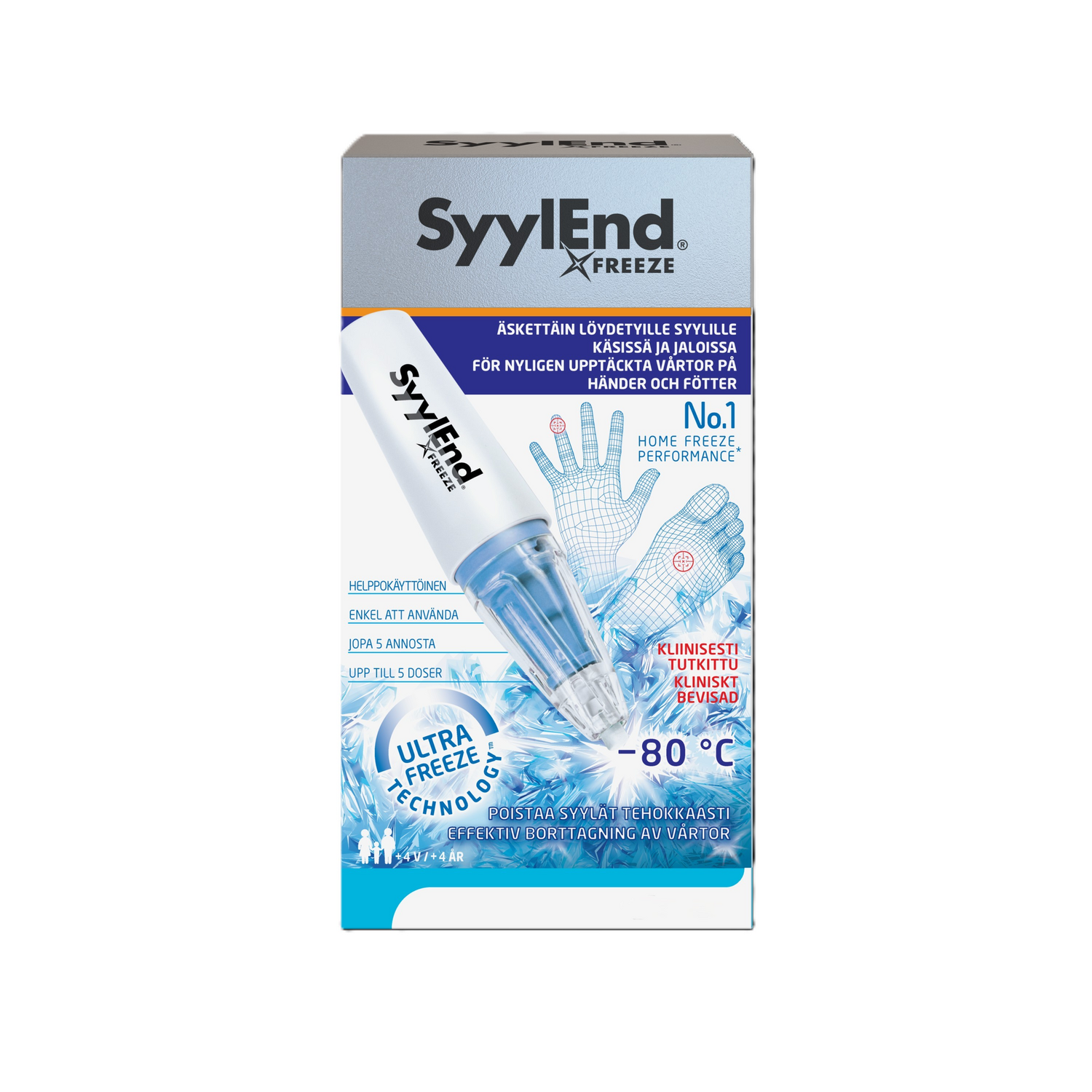 Syylend Freeze jäädytyshoito syylien poistoon