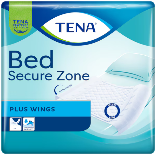 TENA Bed Secure Zone Plus Wings 180 x 80 cm 20 kpl