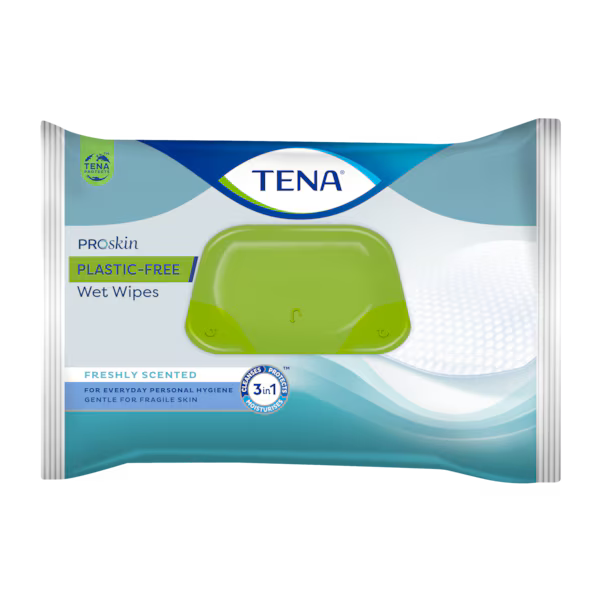 TENA Wet Wipes Muovittomat Kosteat pyyhkeet 48 kpl