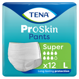TENA PROSKIN PANTS SUPER L 12 kpl