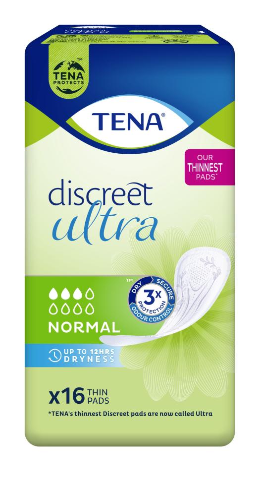 TENA Discreet Ultra Pad Normal 16 kpl