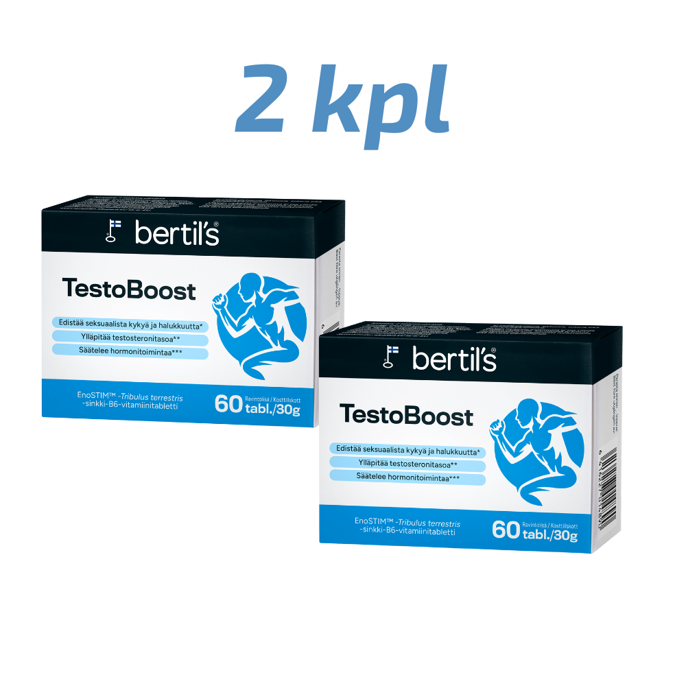 Bertil´s Testoboost säästöpakkaus 2 x 60 tabl