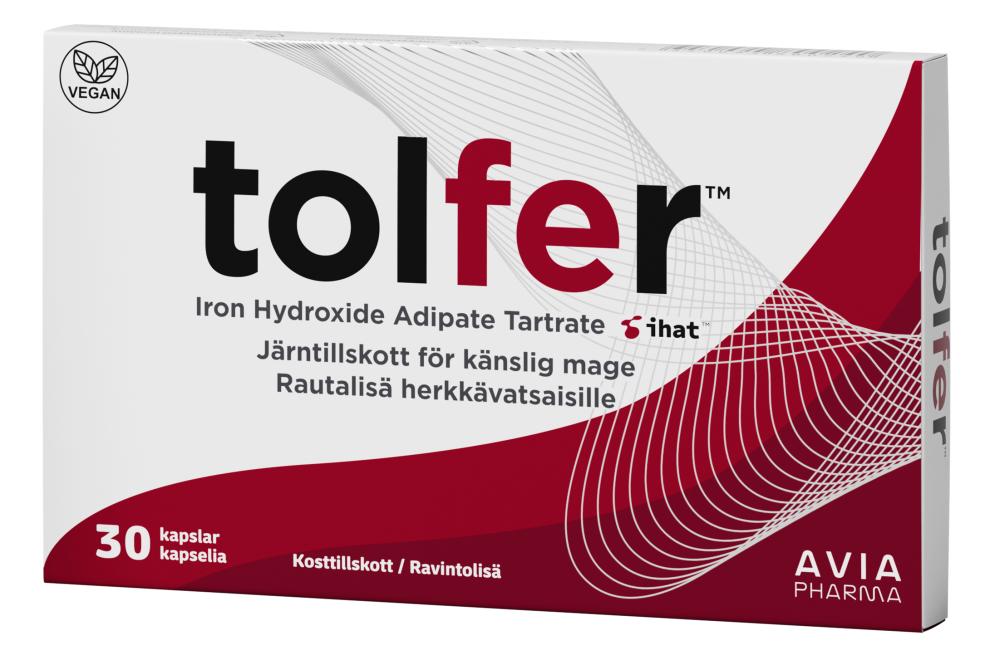 Tolfer rautavalmiste (IHAT) 30mg kapseli 30 kpl - Apteekkiplus.fi