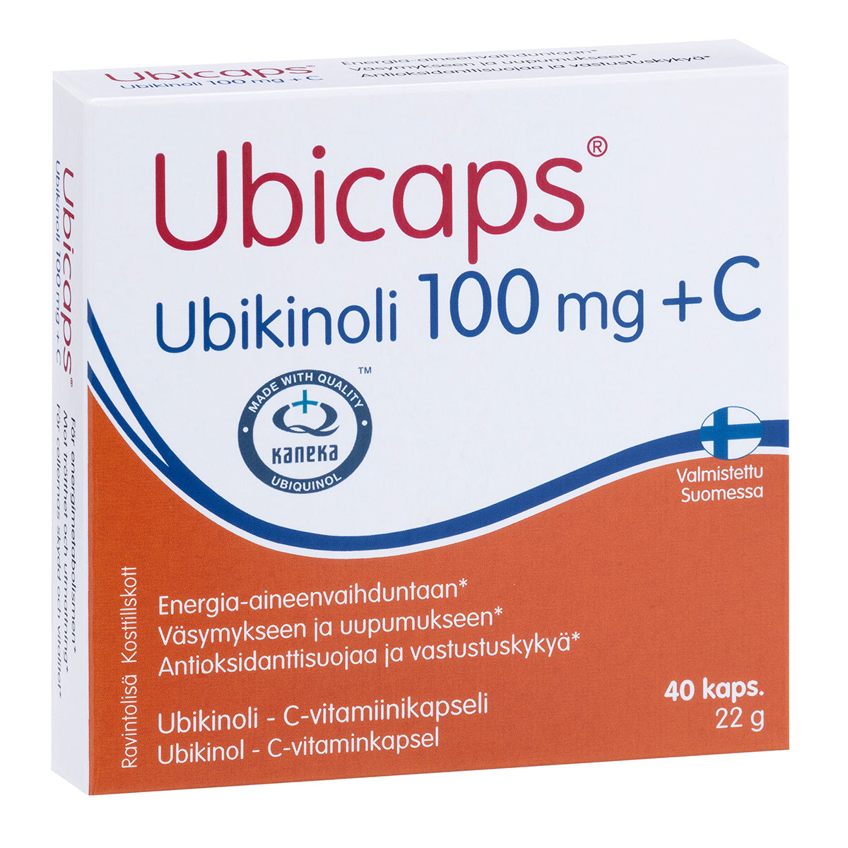 Ubicaps® Ubikinoli 100 mg + C 40 kapselia