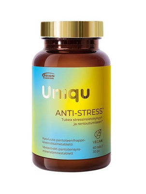 Uniqu Anti-Stress 60 tbl -Tukea stressinsietokykyyn ja rentoutumiseen