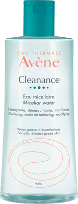 Avene Cleanance Micellar Water -puhdistusvesi rasvaiselle ja epäpuhtaalle iholle