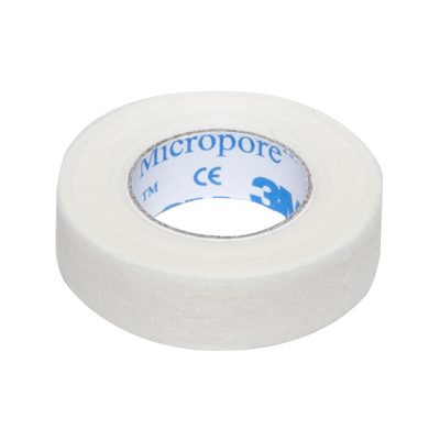 3M Micropore valkoinen kuituteippi, 12,5 mm x 10 m