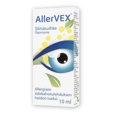 Allervex silmäsuihke 10 ml -allergisen sidekalvontulehduksen hoidon tueksi