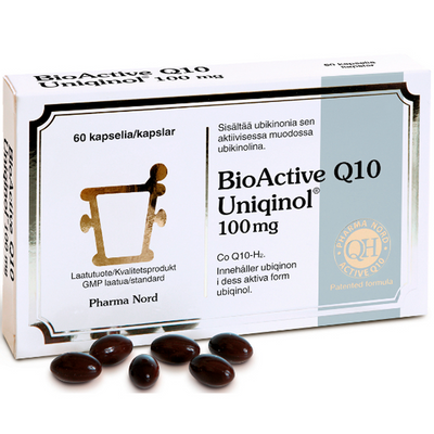BioActive Q10 Uniqinol 100 mg -eri kokoja