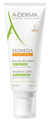 A-DERMA Exomega Control Balm täyteläinen hoitovoide 200 ml