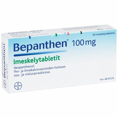 Bepanthen 100 mg  -imeskelytabletti
