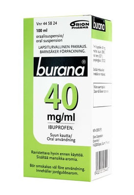 Burana 40 mg/ml oraalisuspensio -nestemäinen kipulääke