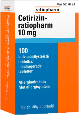 Cetirizin-ratiopharm 10 mg - eri kokoja